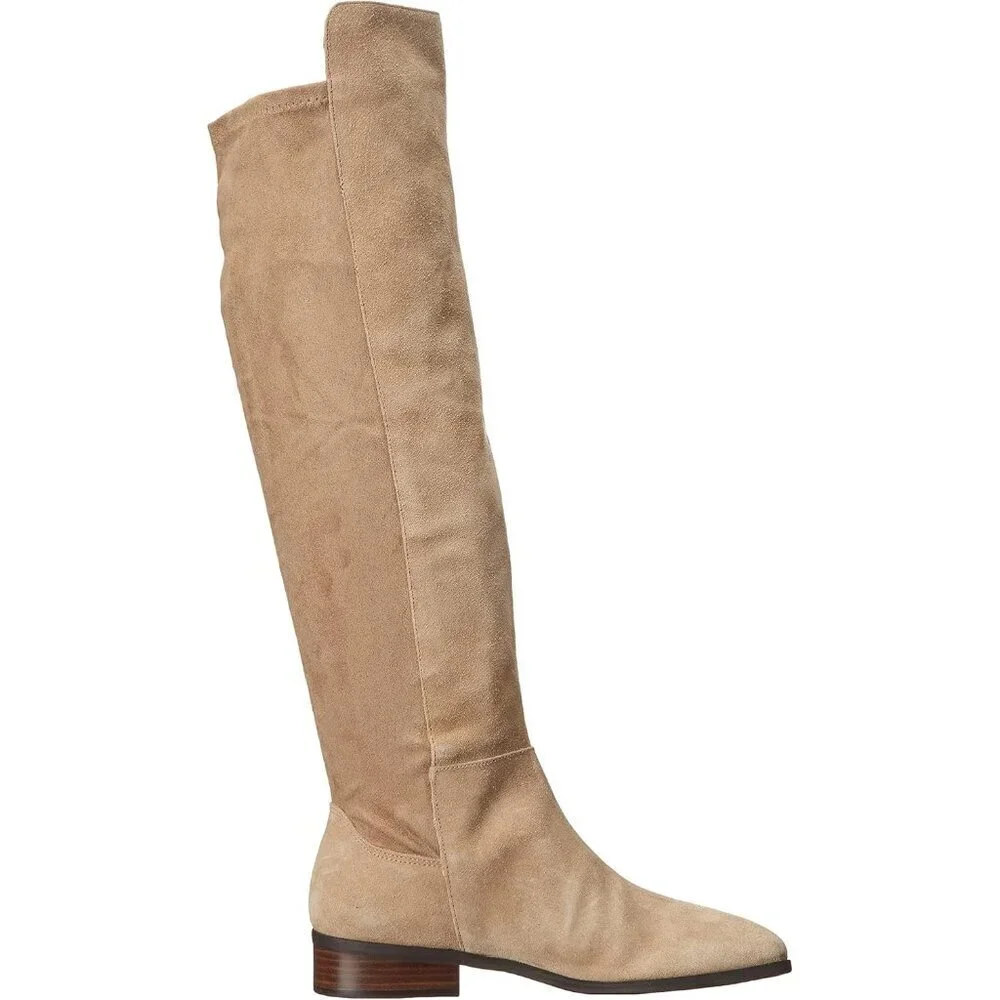 Women's Dune Above the Knee Pointed Toe Low Heel Calypso Winter Long Boot